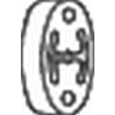 Bosch Automotive Auspuffaufhänger 255-136 Bosch Automotive Auspuffaufhänger 255-136