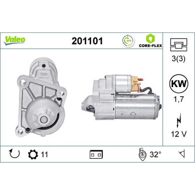 VALEO Anlasser 201101 VALEO Anlasser 201101