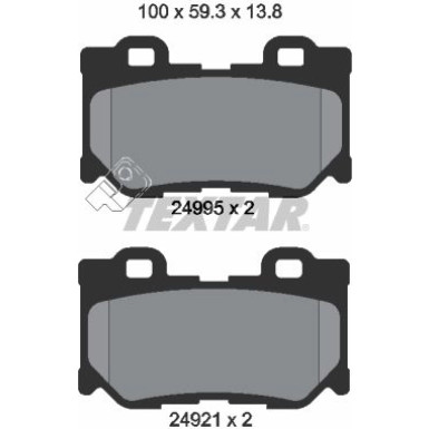 Bremsbelagsatz Nissan T. 370Z/Infiniti Fx/G37/Q70 09 2499501
