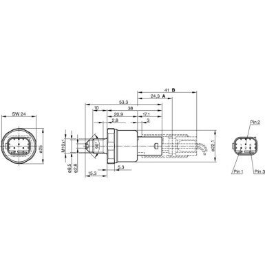 Bosch Automotive Druckschalter 0265005303