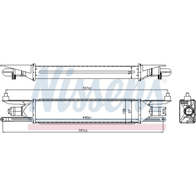 Ladeluftkühler PKW ALFA 1.3 JTD 08 96500