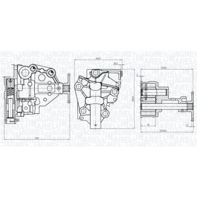MAGNETI MARELLI Ölpumpe 351516000020 MAGNETI MARELLI Ölpumpe 351516000020