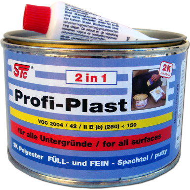 STC Profi-Plast 2in1 (2K Füll-/Feinspachtel) Dose 500g | 75715 STC Profi-Plast 2in1 (2K Füll-/Feinspachtel) Dose 500g | 75715