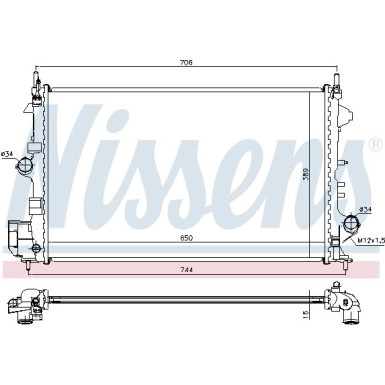 Wasserkühler PKW OPEL VECTRA C 1,6-1,8 06 63123
