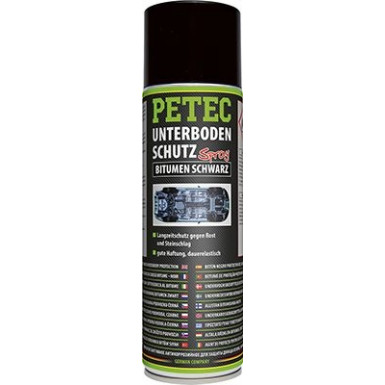 Petec Unterbodenschutz Bitumen Spray Schwarz 500ml UNTERBODENSCHUTZ BITUMEN, SPRAY, SCHWARZ 73150
