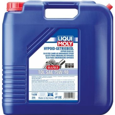 Liqui Moly Hypoid-Getriebeöl (GL4/5) TDL SAE 75W-90 20 l 1408 20L Kanister Kunststoff