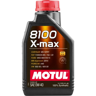 Motul 8100 X-max 0W-40 A3 / B4 1 Liter 104531 Motul 8100 X-max 0W-40 A3 / B4 1 Liter 104531