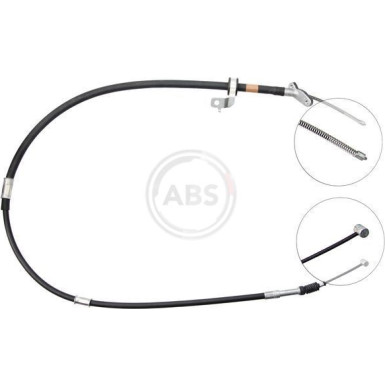 A.B.S. Handbremsseil Seilzug Festellbremse K19408 A.B.S. Handbremsseil Seilzug Festellbremse K19408