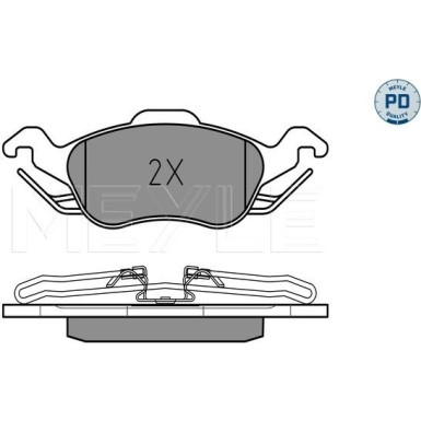 Bremsbelagsatz Ford P. Focus 1.4-2.0 10/98 MEYLE-PD: Advanced performance and design 025 231 5419/PD