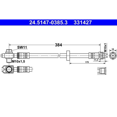 Bremsschlauch 24.5147-0385.3