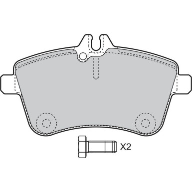 VALEO Bremsbeläge 598795