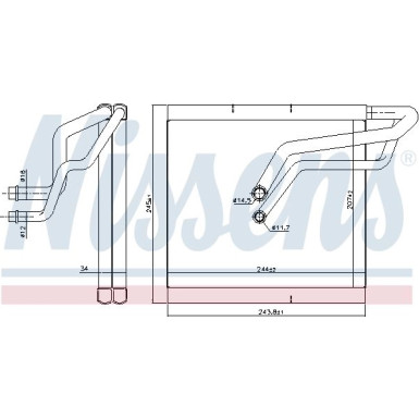 Verdampfer PKW VW Passat 15 92366