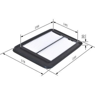 Luftfilter HYUNDAI i10 F 026 400 127