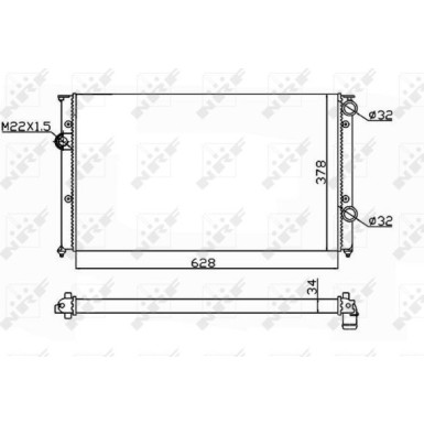 Kühler, Motorkühlung 54693 Kühler, Motorkühlung 54693