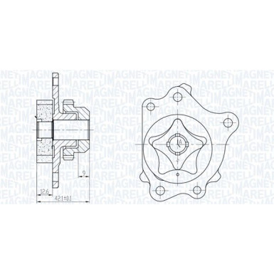 MAGNETI MARELLI Ölpumpe 351516000116