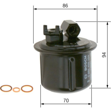 Kraftstofffilter HONDA,ROVER 0 986 450 104
