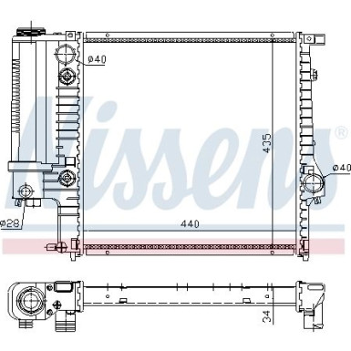 Wasserkühler PKW 60613A Wasserkühler PKW 60613A