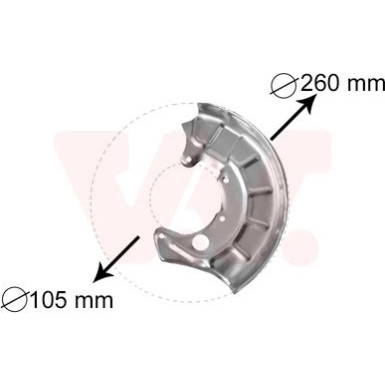 VAN WEZEL Spritzblech, Bremsscheibe 5880371