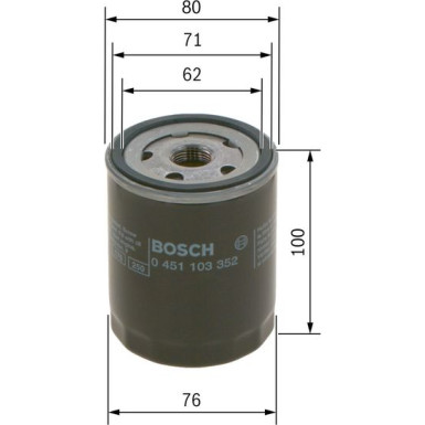 Ölfilter 0 451 103 352 Ölfilter 0 451 103 352