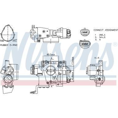 NISSENS Drosselklappenstutzen 955074 FIRST FIT NISSENS Drosselklappenstutzen 955074 FIRST FIT