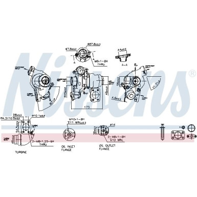 Nissens Turbo CITROEN,FORD,FIAT,PEUGEOT 96 FACTORY NEW 93061