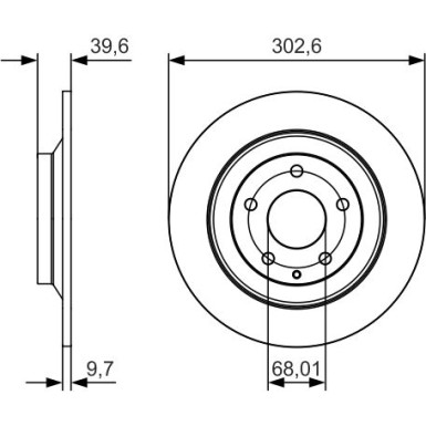 Bremsscheibe 0 986 479 V04