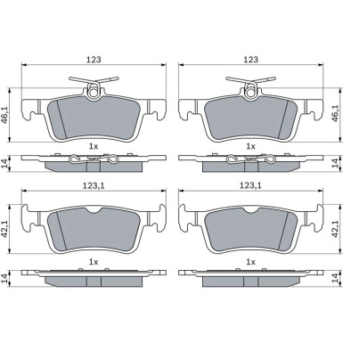 Bremsbelag 0 986 424 866 Bremsbelag 0 986 424 866
