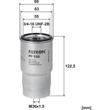 FILTRON Kraftstofffilter PP 950