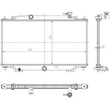 Kühler, Motorkühlung 550024