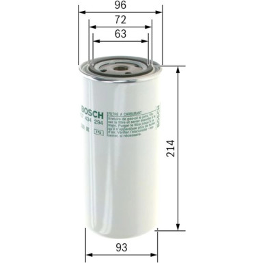 Kraftstofffilter 1457434294