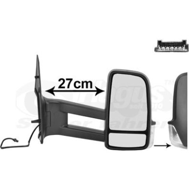 Aussenspiegel re. elek. Verstell. bhz 2E3 857 508 D +