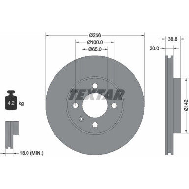Bremsscheibe Vw P. Golf 2/3/Pas PRO 92036803
