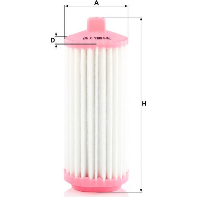 Mann & Hummel Luftfilter PKW HYUNDAI i10 16 C 11 007