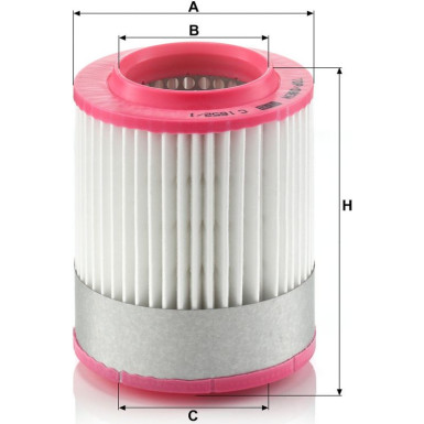Mann & Hummel Luftfilter PKW AUDI A8 3.0TDi C 1652/1