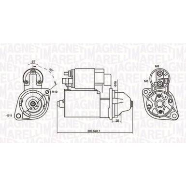 MAGNETI MARELLI Anlasser 063721412010 MAGNETI MARELLI Anlasser 063721412010