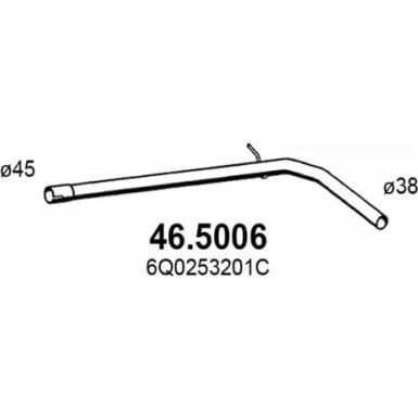 Abgasrohr 46.5006 Abgasrohr 46.5006