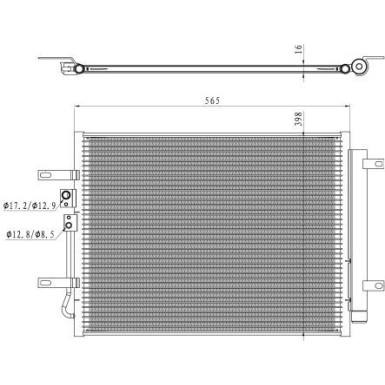 NRF Kondensator, Klimaanlage 350471 EASY FIT