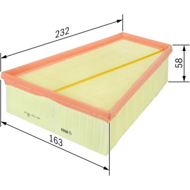 Luftfilter NISSAN,RENAULT F 026 400 126