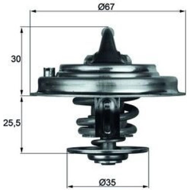 Thermostateinsatz mit Dichtung TX 30 92D