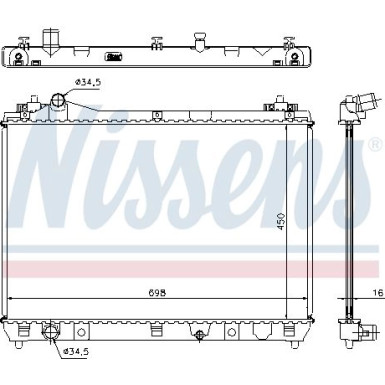 Wasserkühler PKW 64200