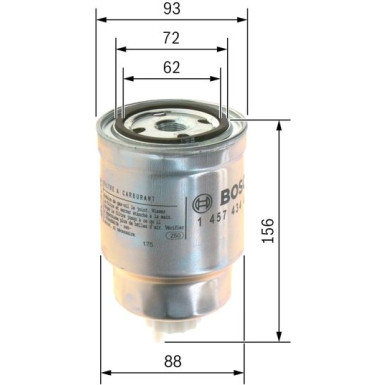 Kraftstofffilter 1457434439