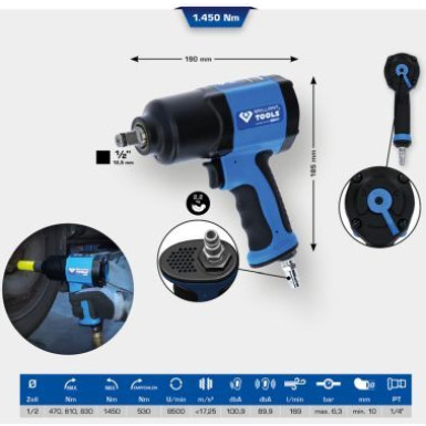 KS TOOLS Schlagschrauber (Druckluft) BT160100