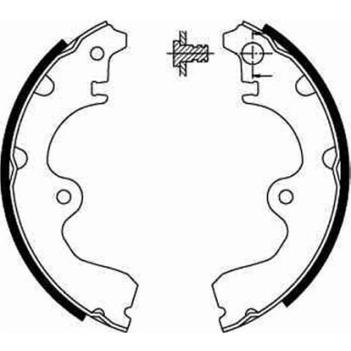 82 461 025 Bremsbacken GS8554 82 461 025 Bremsbacken GS8554