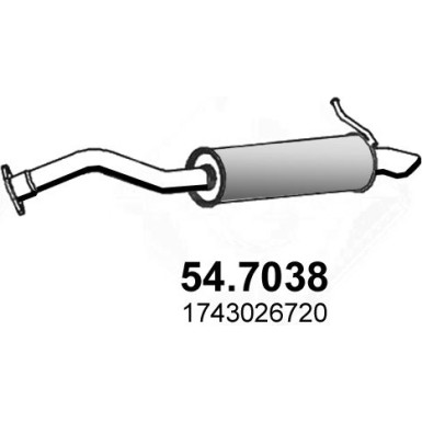 Auspuff-Endtopf TOYOTA Auris 06 54.7038
