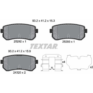 Bremsbelagsatz Hyundai T. Ix35/Sportage 10 2529201