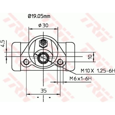 TRW Bremsrolle BWD103 TRW Bremsrolle BWD103