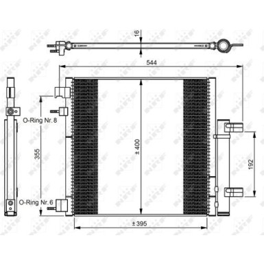Kondensator, Klimaanlage 350048 Kondensator, Klimaanlage 350048