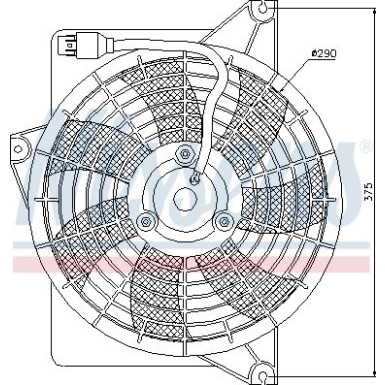 Kühlerlüfter PKW HYUNDAI MATRIX 1,6-1,8 01 85371 Kühlerlüfter PKW HYUNDAI MATRIX 1,6-1,8 01 85371