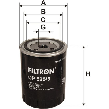 FILTRON Ölfilter OP 525/3 FILTRON Ölfilter OP 525/3