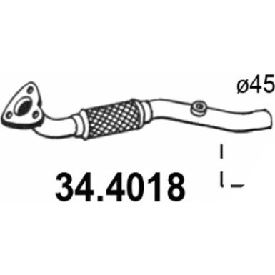 Abgasrohr 34.4018